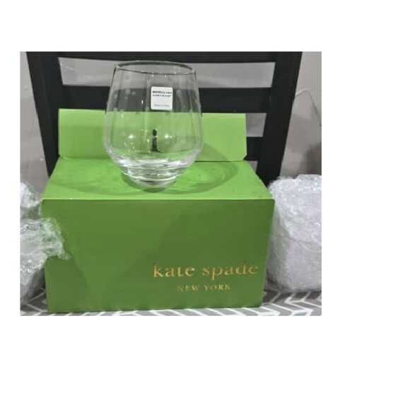 kate spade new york Larabee Dot Stemless Red Wine Glass, Set of 3 - Picture 3 of 4